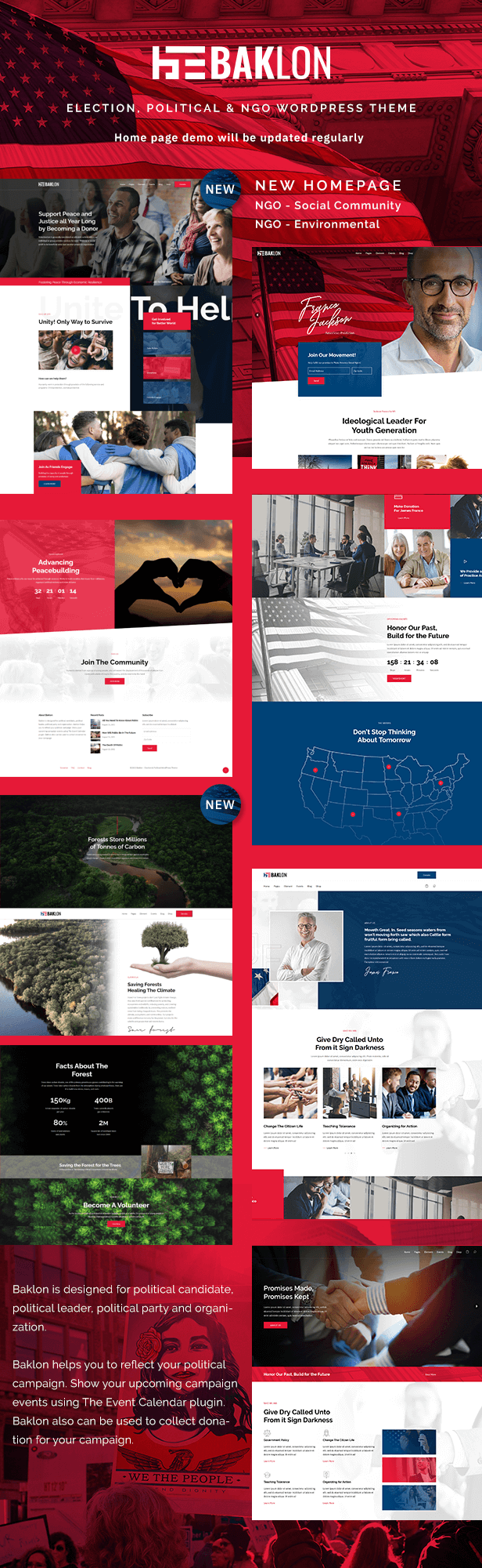 Baklon – Election & Political WordPress Theme